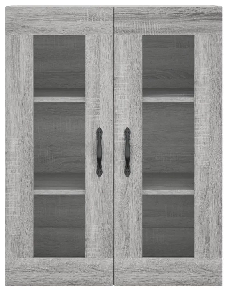 Armário alto 69,5x34x180 cm derivados de madeira sonoma cinza