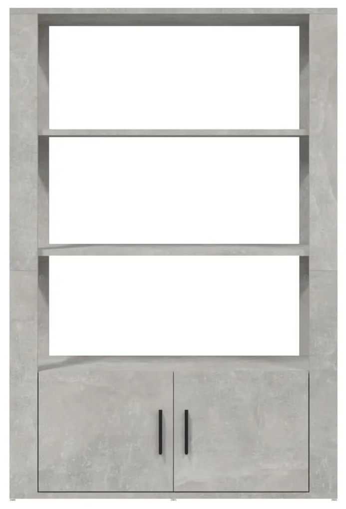 Aparador 80x30x119,5 cm derivados de madeira cinzento cimento