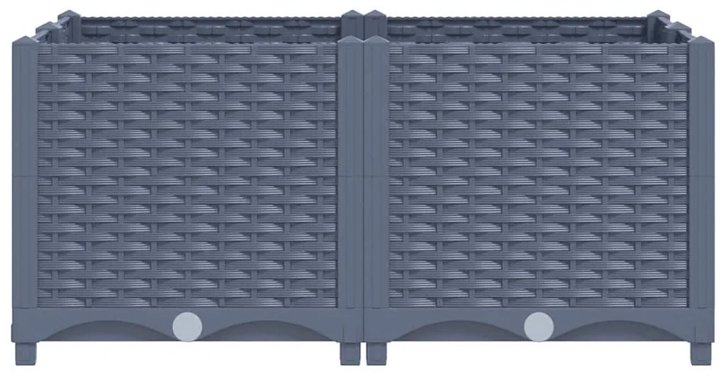 Canteiro elevado 80x80x38 cm polipropileno