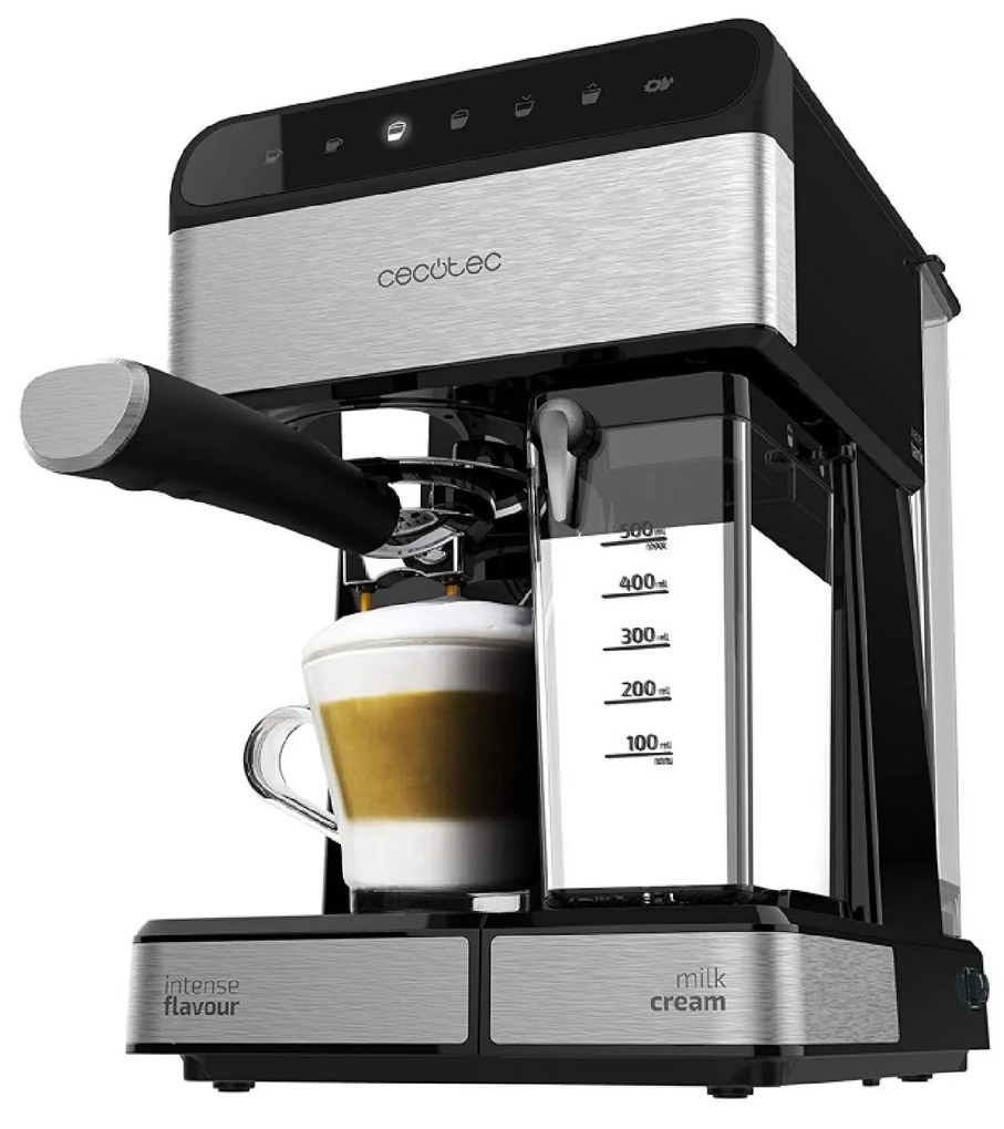 Máquina de café semiautomática Power Instant-ccino 20 Touch Serie Nera 20 bares de pressão, capacidade 1,4 L, sistema de aquecimento por ThermoBlock e