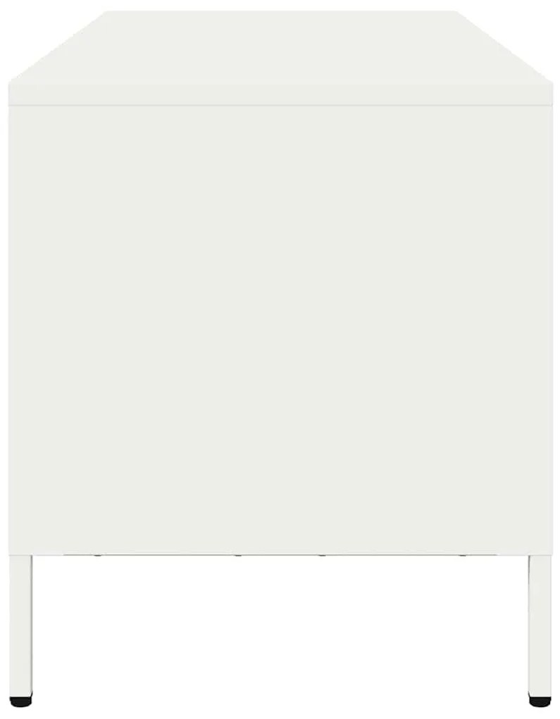 Móvel de TV 68x39x43,5 cm aço laminado a frio branco