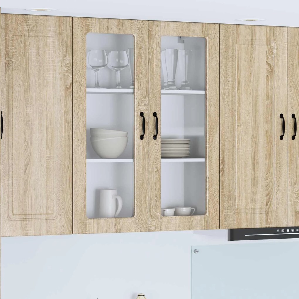 vidaXL Armário de Cozinha com porta Carvalho Sonoma 80 x 31 x 100 cm