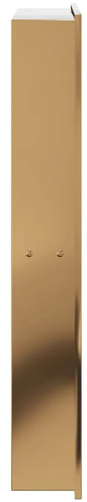 Nicho parede p/ duche 32x62x9cm aço inoxidável dourado escovada