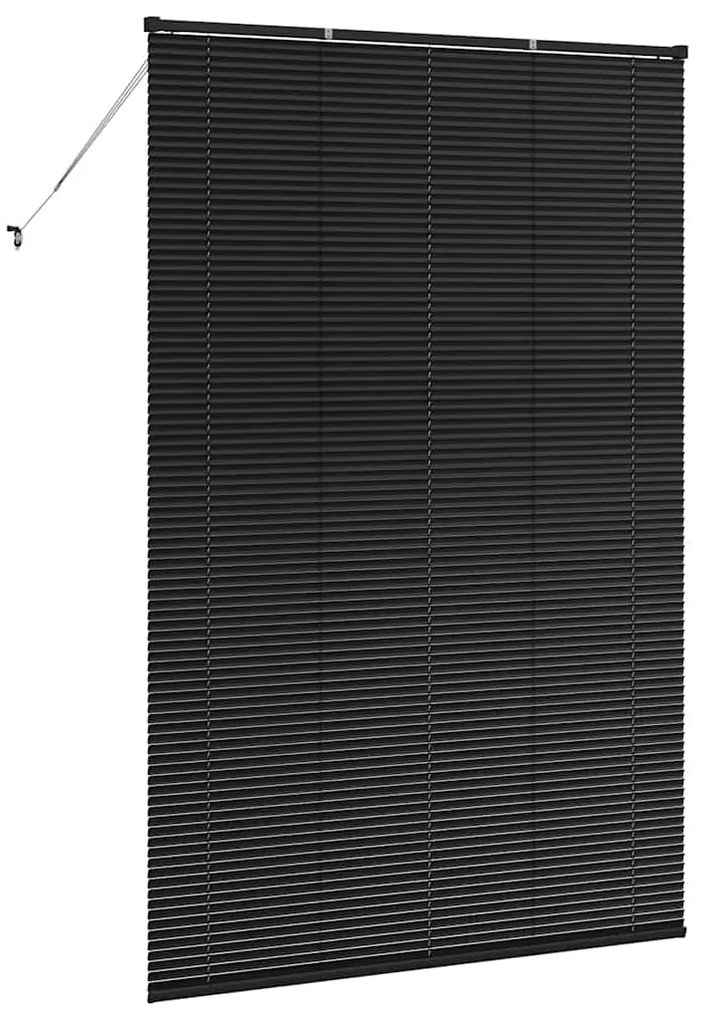 Persiana de Janela com cortinas Outros Manual Preto 150 x 220 cm Alumí
