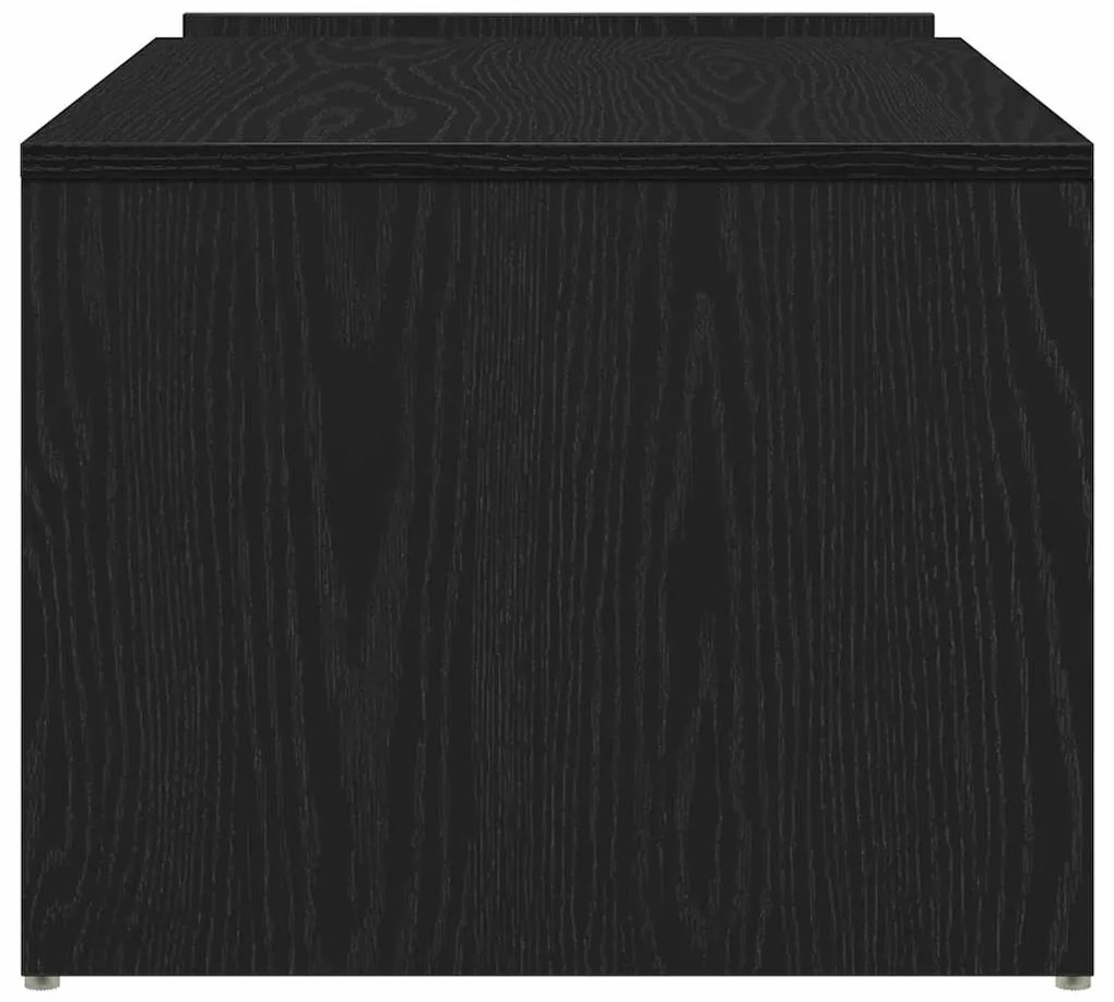 Mesa de Centro vidaXL Preta Carvalho 90x45x35 cm em Madeira de Engenha
