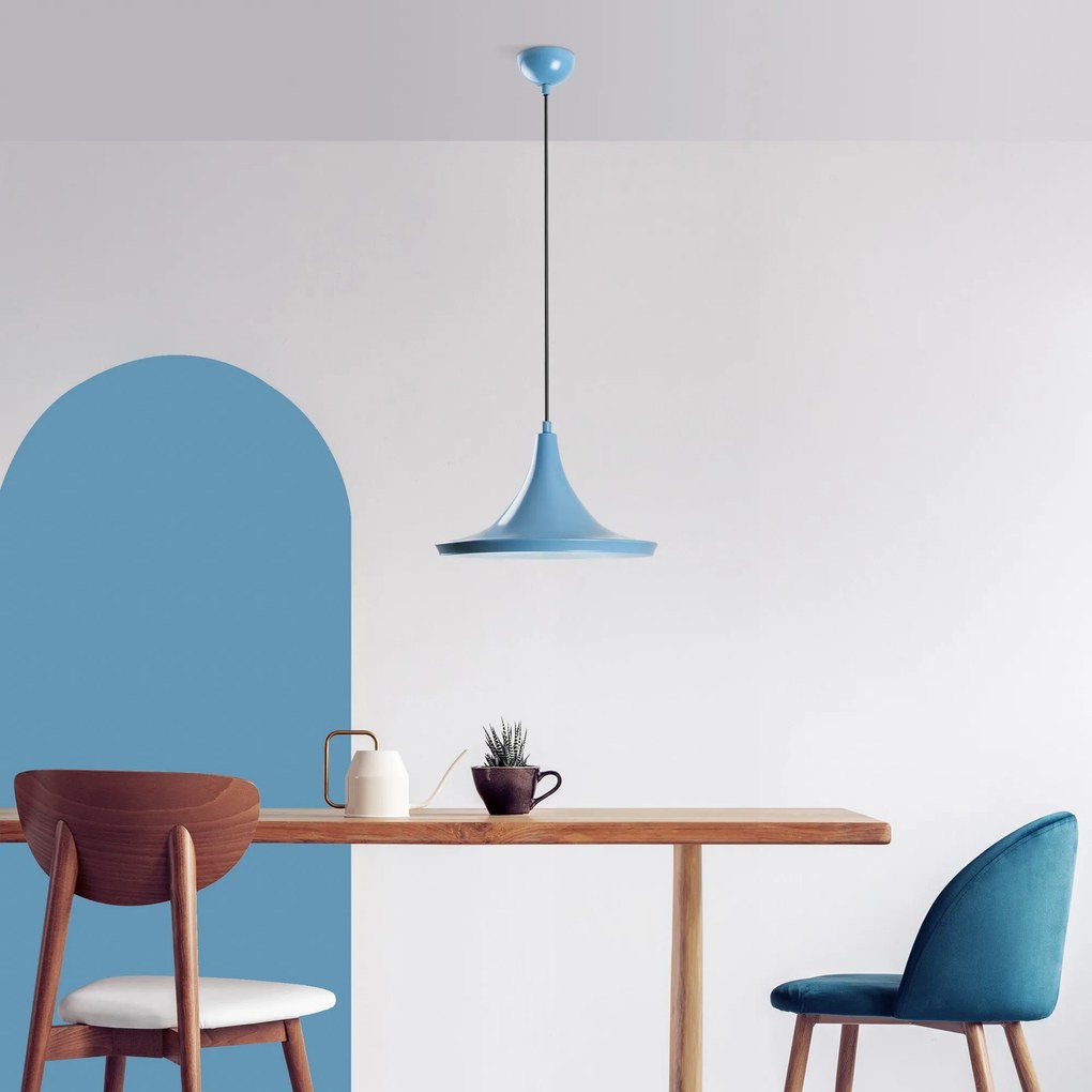 Candeeiro de Teto Tom – Azul Claro – Ø30 h:20 cm