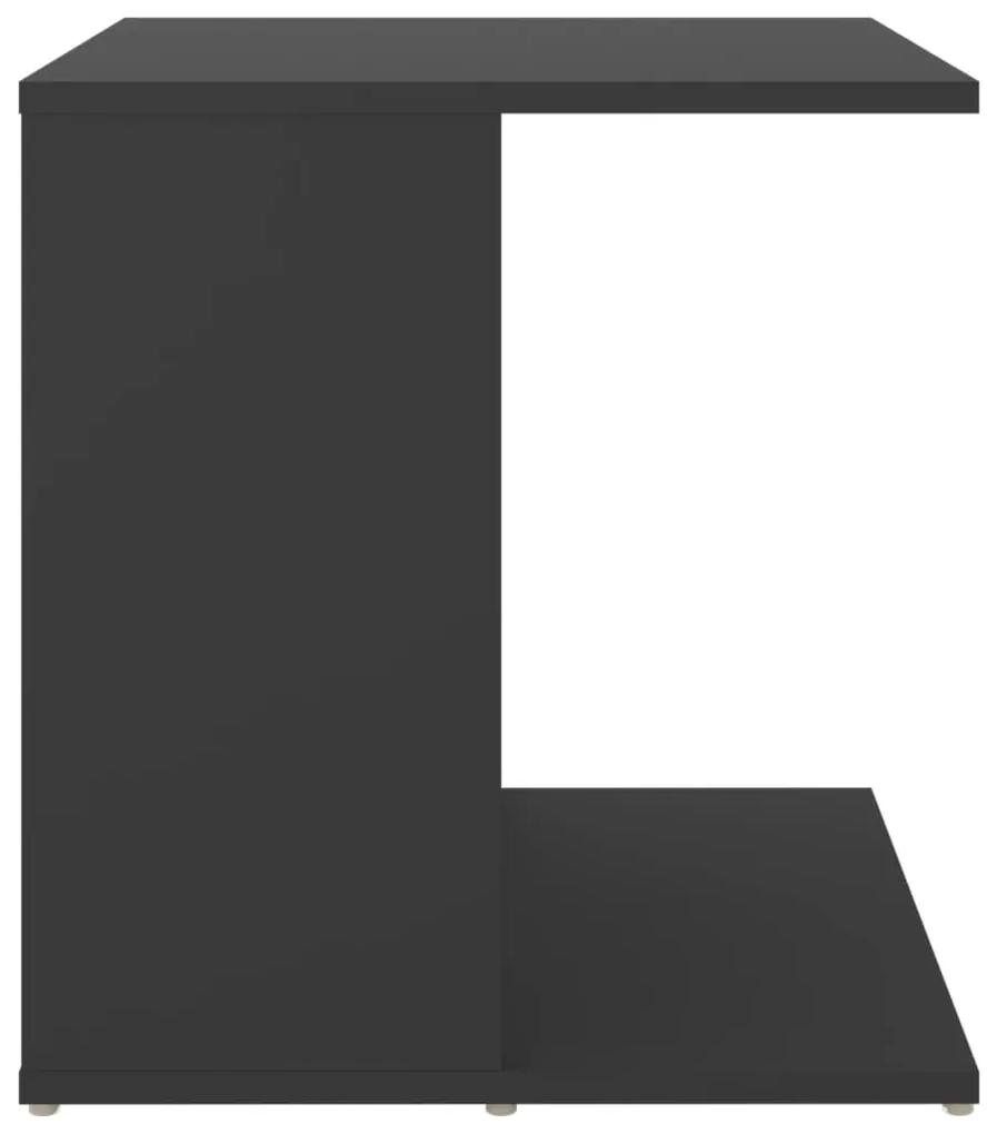 Mesa de apoio 45x45x48 cm contraplacado cinzento