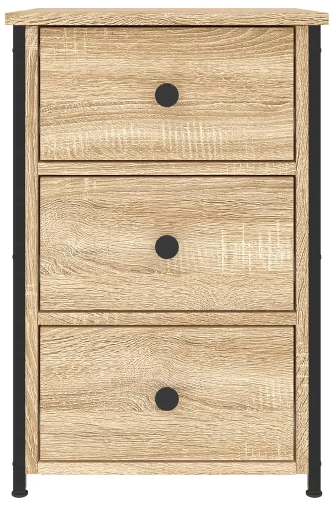 Mesa de cabeceira 40x36x60 cm derivados madeira carvalho sonoma