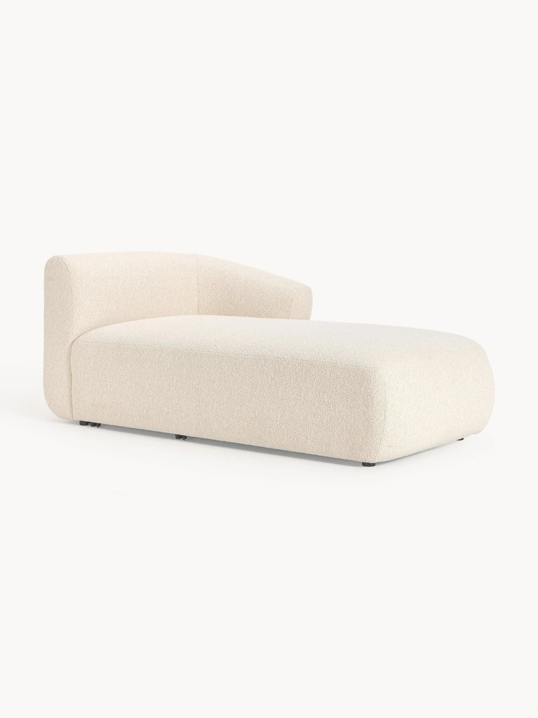 Módulo de canto chaise longue em bouclé Sofia