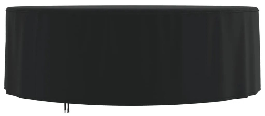 Capa para mobiliário de jardim Ø 244x71 cm 420D oxford preto