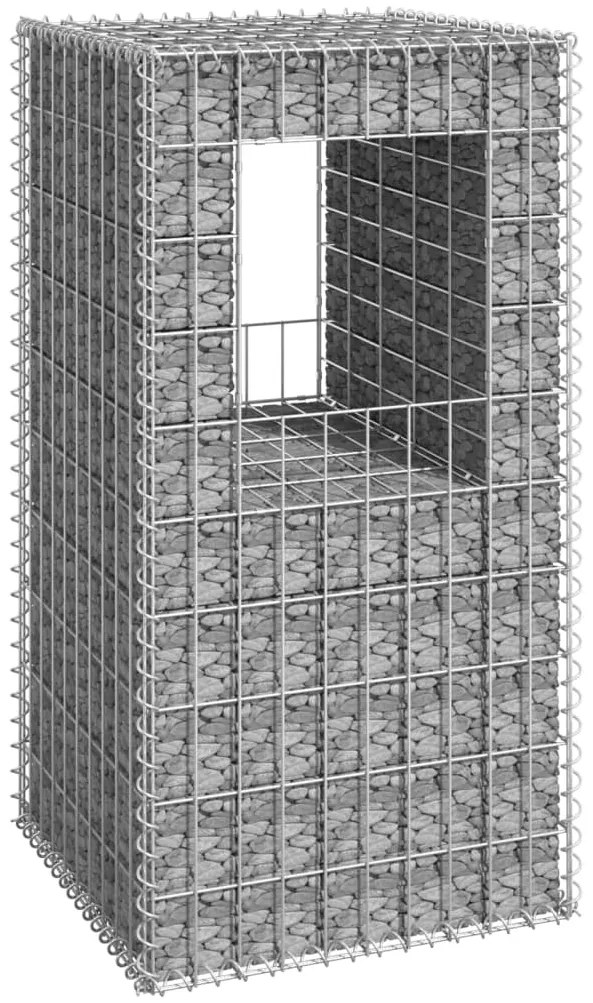 Poste/cesto gabião 50x50x100 cm ferro