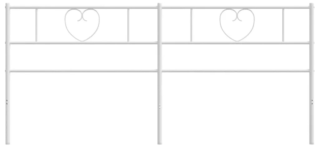 Cabeceira de cama 200 cm metal branco