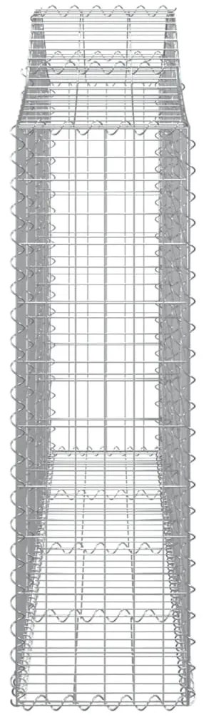 Cestos gabião arqueados 10 pcs 200x30x100/120 ferro galvanizado