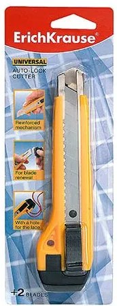 Faca Metálica Universal 18mm com Bloqueador - Qualidade Profissional