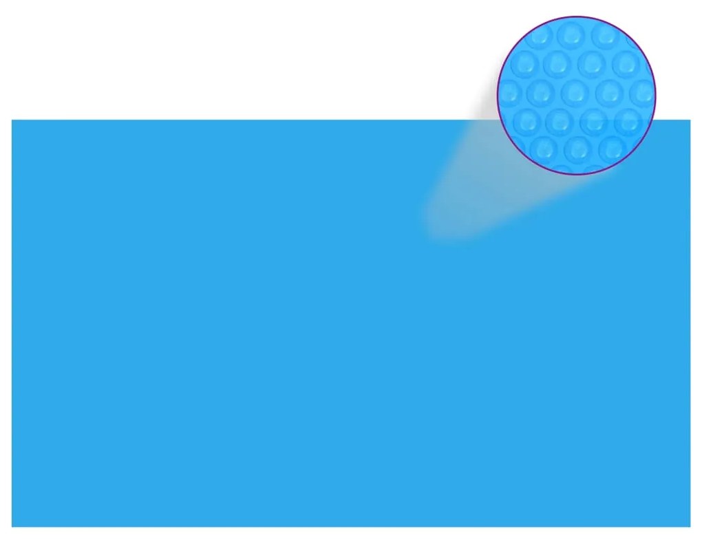 vidaXL Cobertura retangular para piscina 500x300 cm PE azul