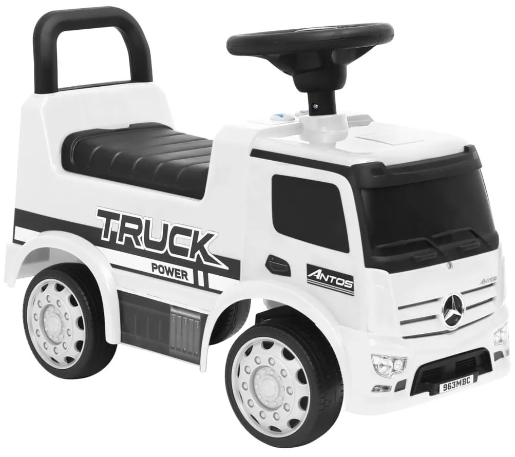 80296 vidaXL Andador camião Mercedes Benz branco