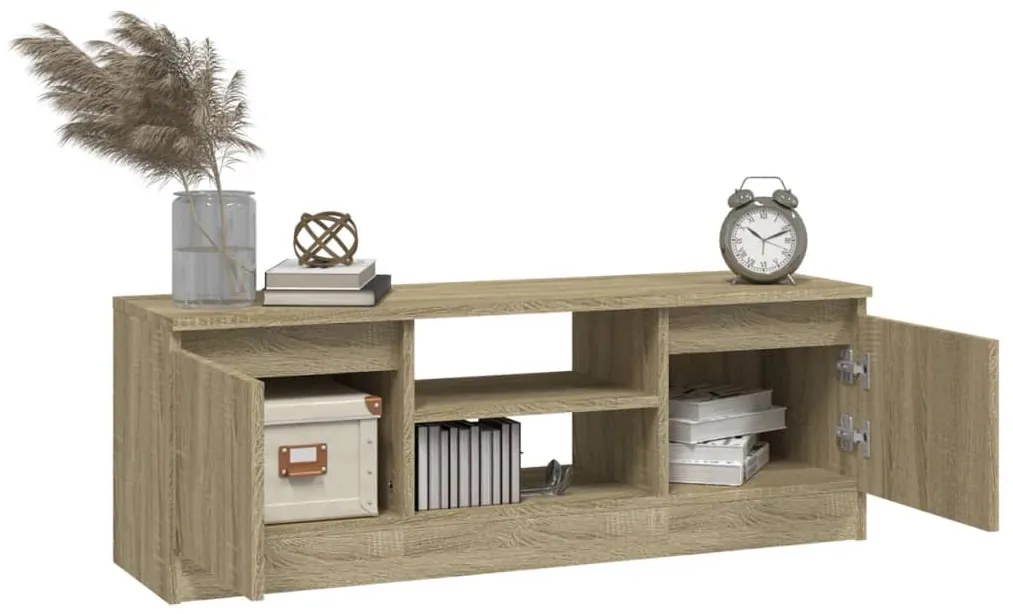 Móvel de TV com porta 102x30x36 cm carvalho sonoma