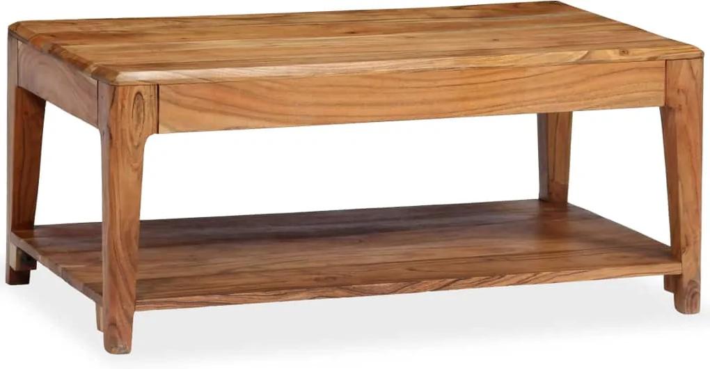 Mesa de centro em madeira maciça 88x50x38 cm