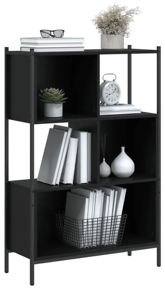 Estante 72x28x109 cm derivados de madeira preto