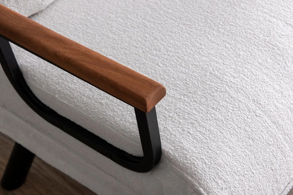 Sofá-Cama Sando – Branco – Medidas: Profundidade do Assento: 50 cm, La