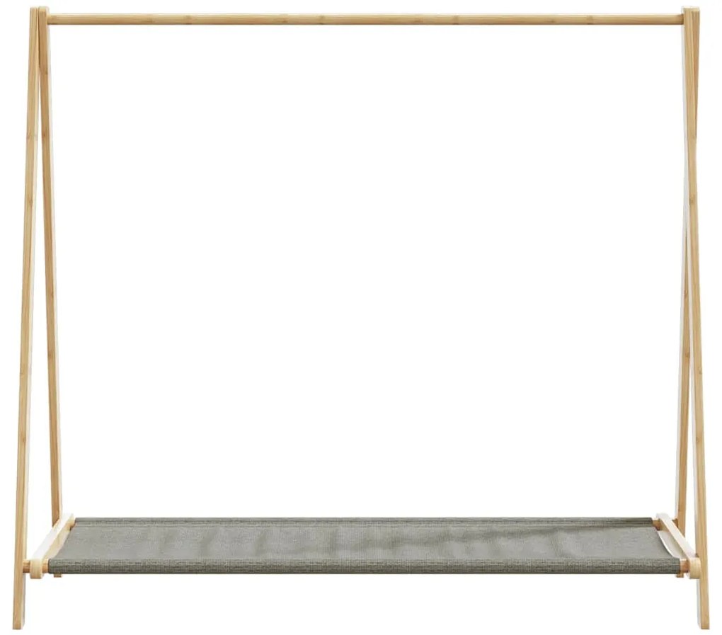 Roupeiro com prateleiras 106x34x102 cm bambu