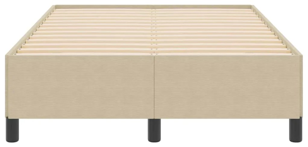 Cama vidaXL Verde Claro Cinza 120x200 cm Tecido Canelado