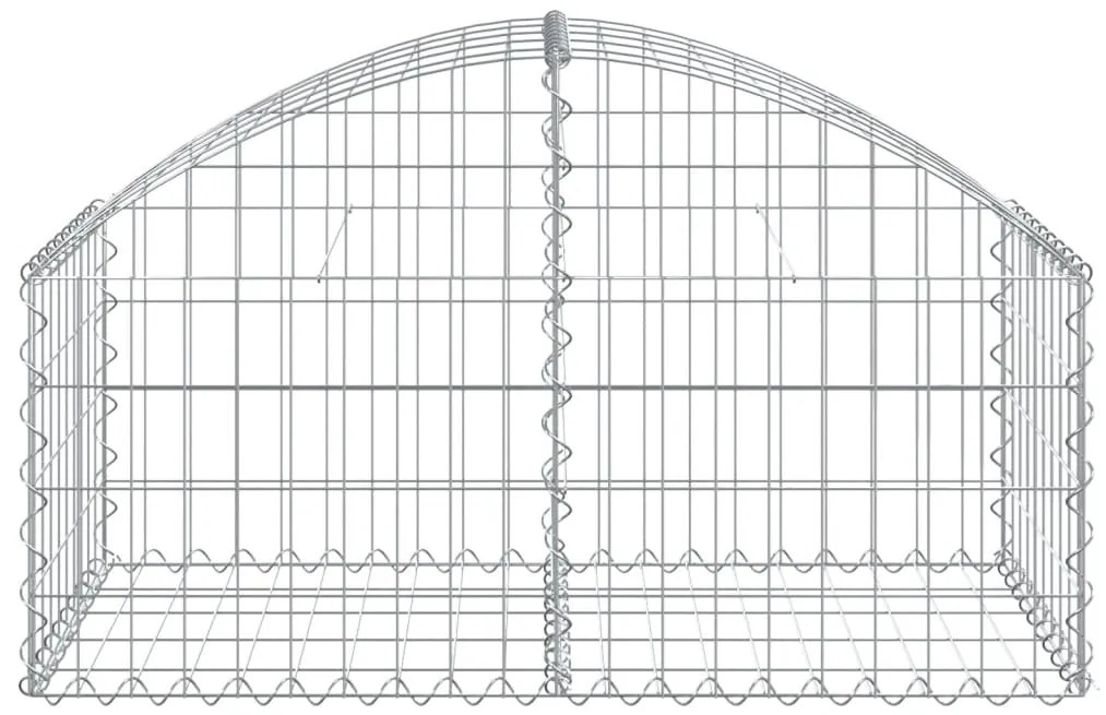 Cesto gabião arqueado 100x50x40/60 cm ferro galvanizado