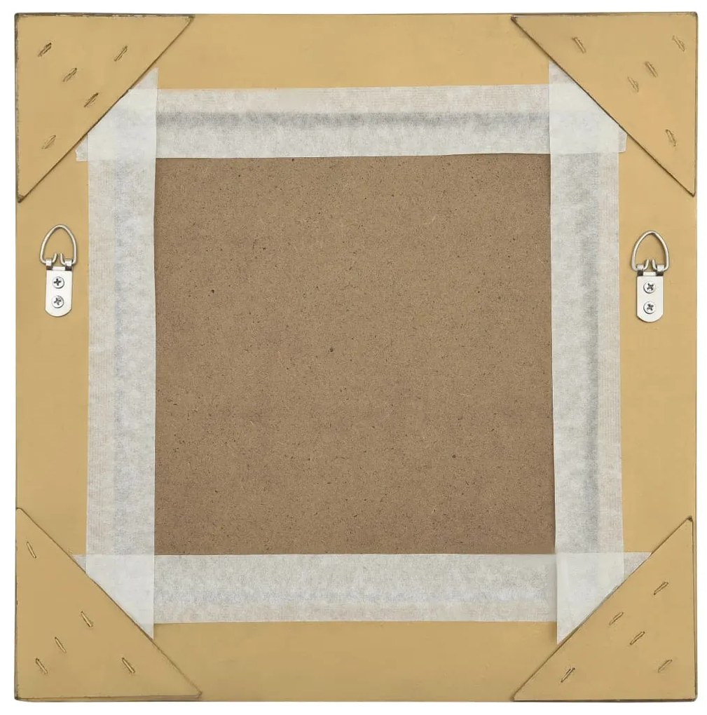 Espelho de parede estilo barroco 40x40 cm dourado