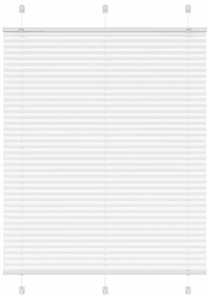 Branco Plissada Cega 105x100cm Largura Tecido 104,4cm Poliéster