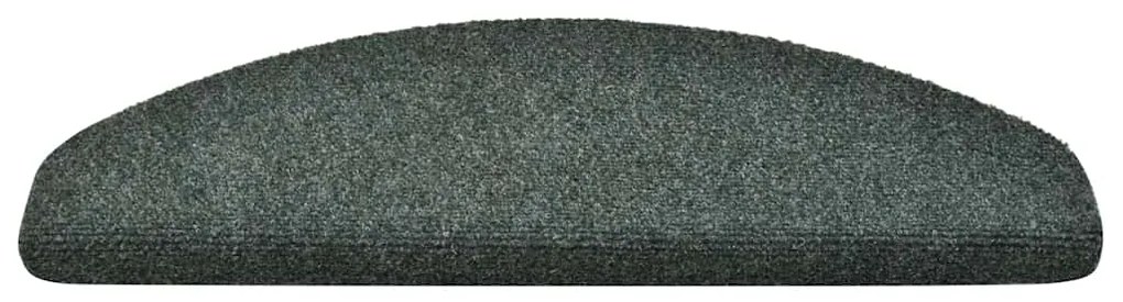 Tapetes de escada autoadesivos 30 pcs 65x21x4 cm verde