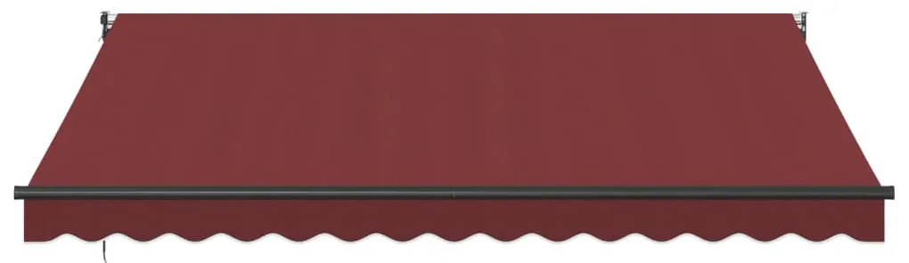 Toldo retrátil automático 400x300 cm bordô