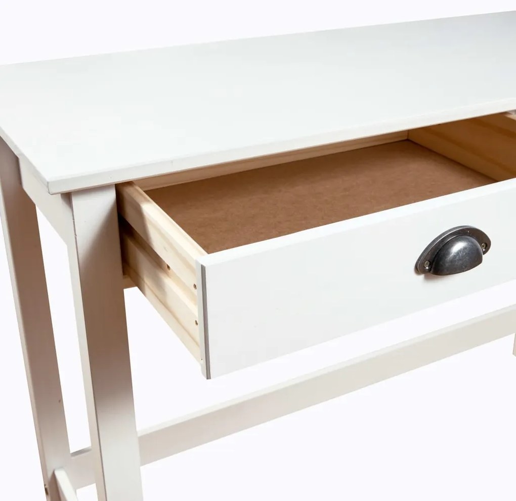Mesa consola Hill c/ 2 gavetas 110x45x74 cm pinho maciço