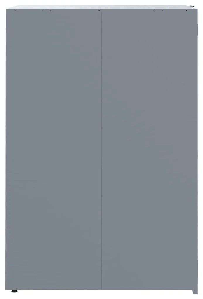Abrigo para 4 caixotes do lixo 276x79x117 cm aço cinzento