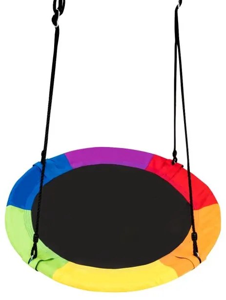 Baloiço redondo para crianças Baloiço redondo Diâmetro 100cm Altura ajustável Capacidade de carga até 150kg