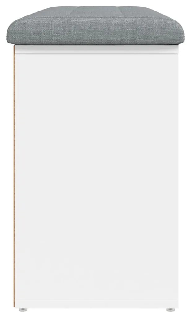 Banco sapateira 102x32x50 cm derivados de madeira branco