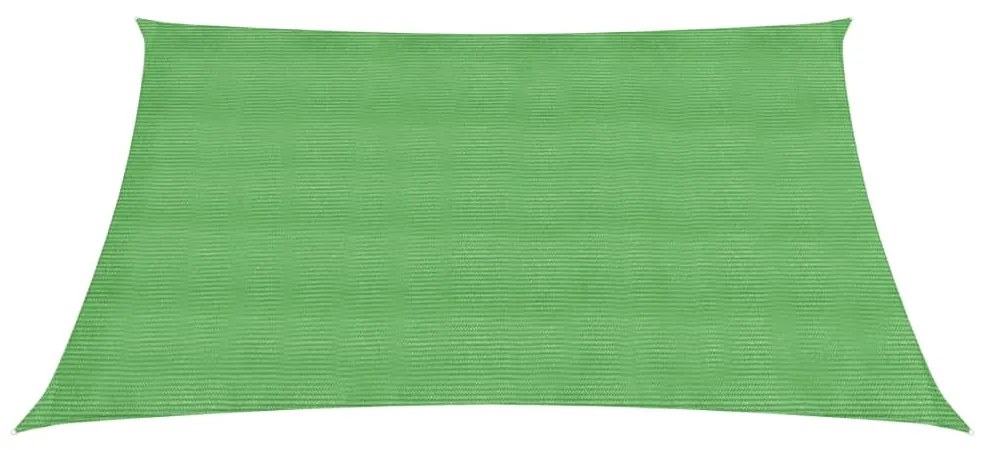 Para-sol estilo vela 160 g/m² 4x4 m PEAD verde-claro