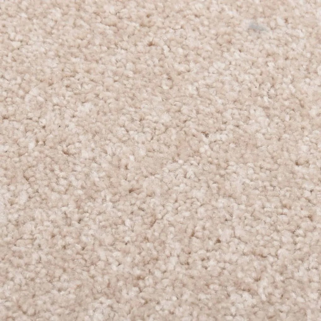 Tapete de pelo curto 120x170 cm bege-escuro
