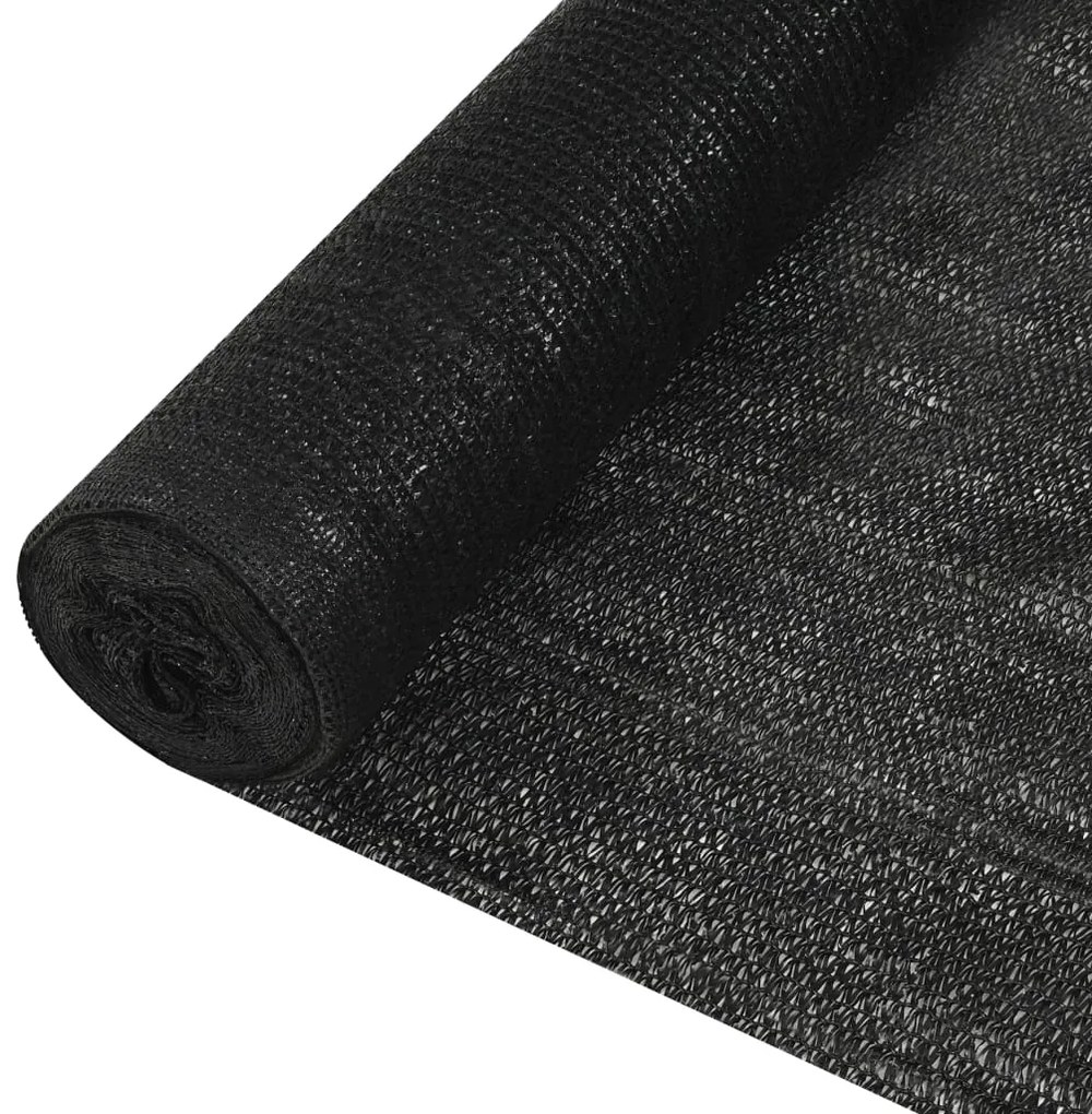 vidaXL Rede de ocultação para privacidade PEAD 150 g/m² 1,8x10 m preto