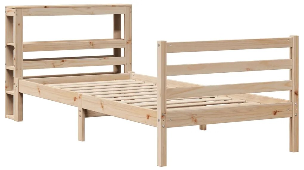 Cama sem colchão 100x200 cm madeira de pinho maciça