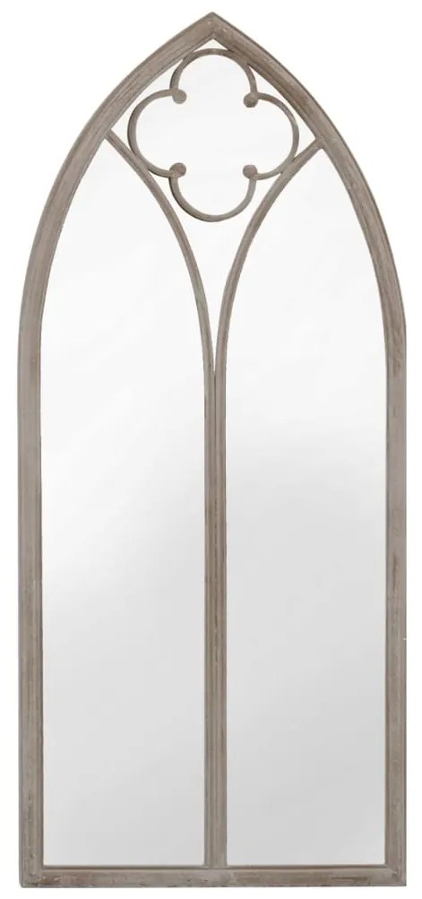 Espelho de jardim p/ uso exterior ferro 70x30 cm cor de areia