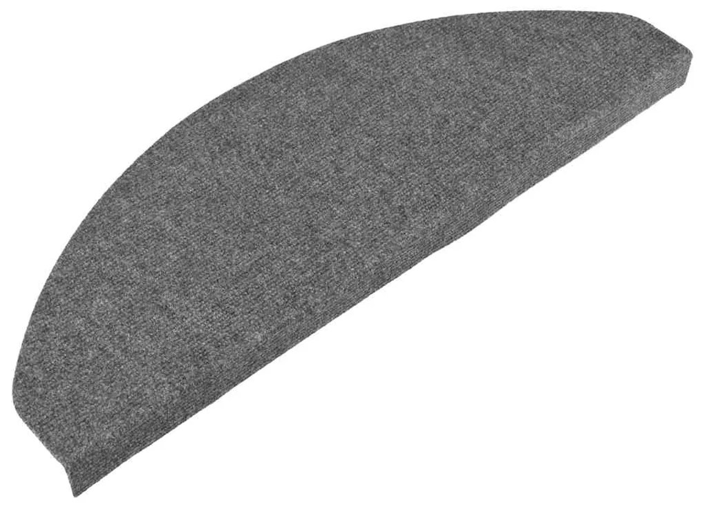 Tapetes de escada adesivos 30 pcs 65x22,5x3,5 cm cinzento