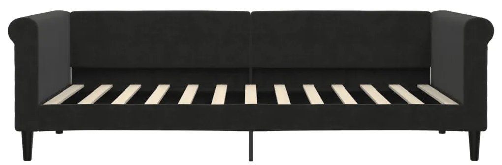 Sofá-cama 90x200 cm veludo preto