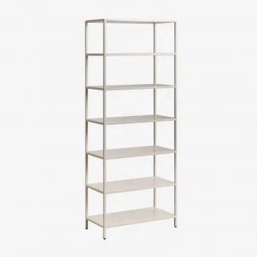 Estante 80x200 Cm Em Aço Janine Tapioca Bege - Sklum