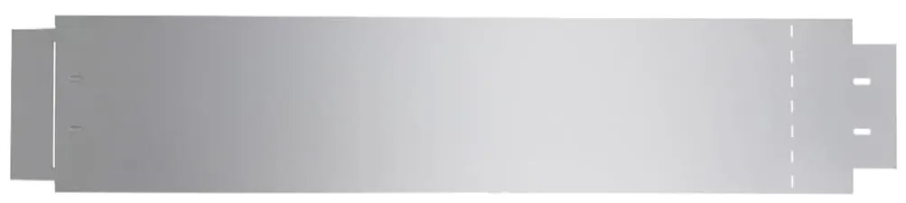 Vedação para relvado 20 pcs aço galvanizado 100x20 cm