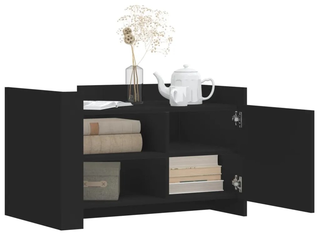 Mesa de centro 80x50x50 cm derivados de madeira preto