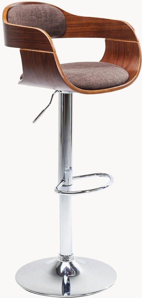 Cadeira de balcão estofada regulável em altura Monaco