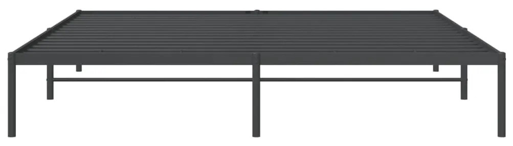 Estrutura de cama 200x200 cm metal preto