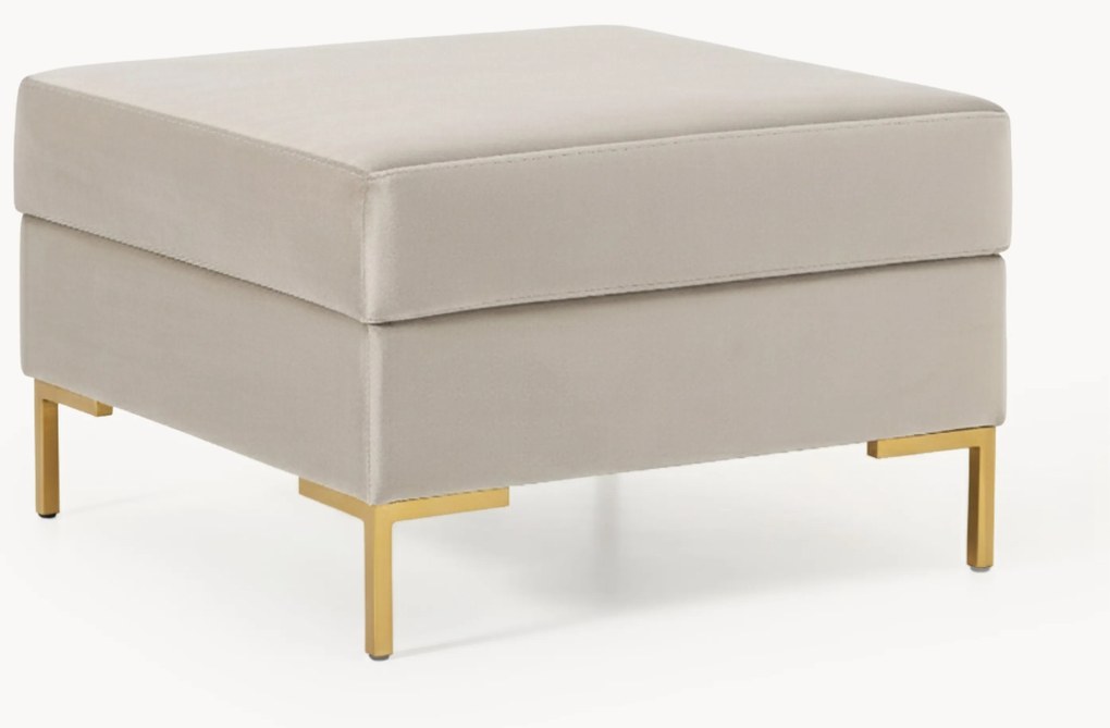 Pufe em veludo com arrumação Luna