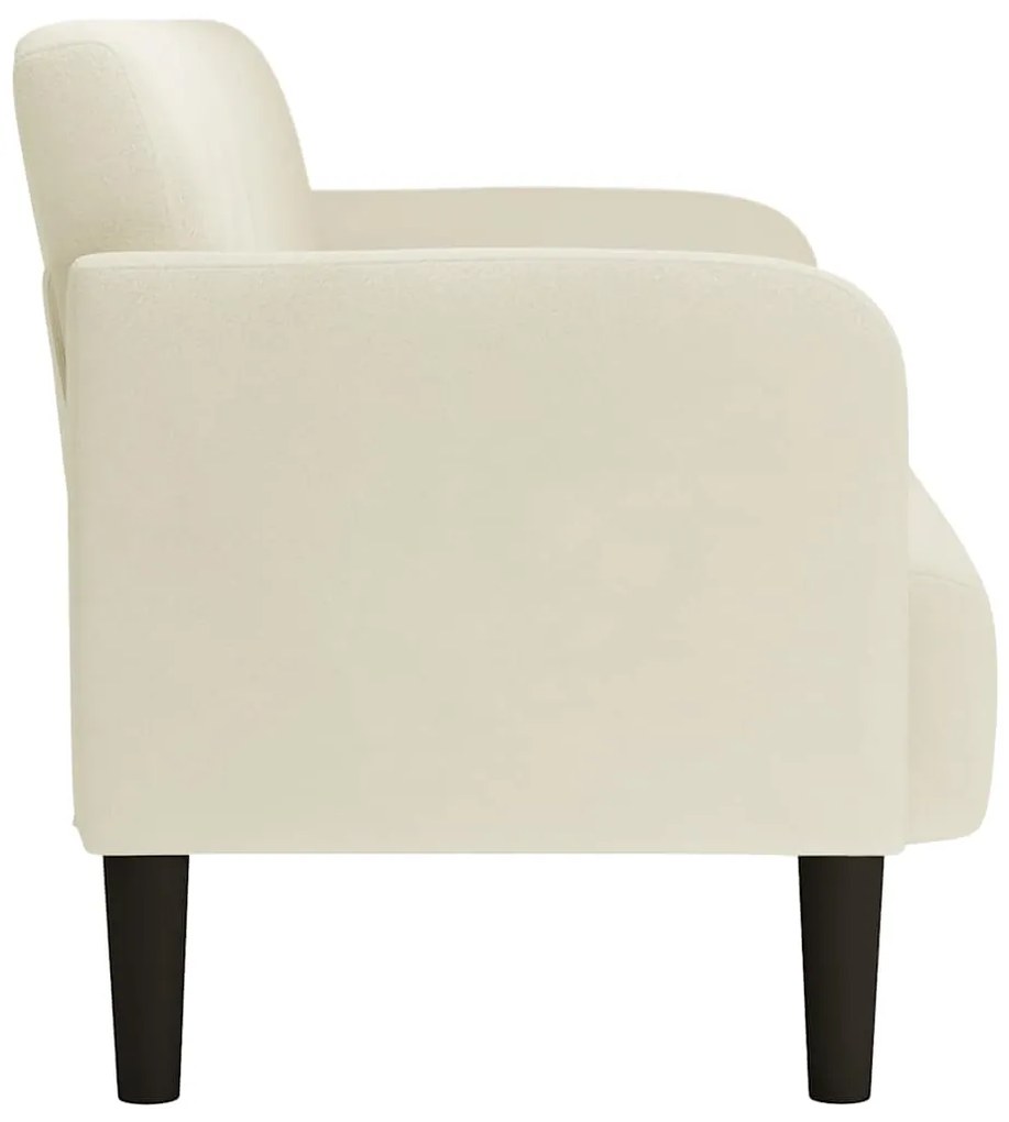 Sofá-luvas 109 cm veludo creme