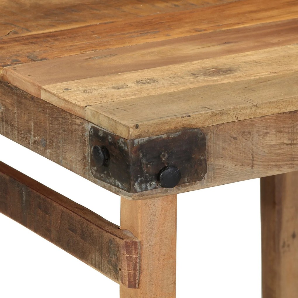 Mesa de Jantar vidaXL 55x60x76 cm em Madeira Recuperada